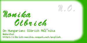 monika olbrich business card
